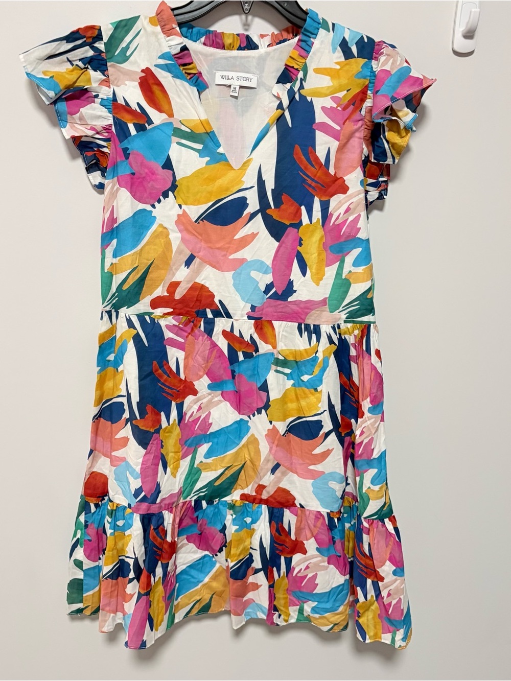 Willa Story multi color‎ dress Geometric print size medium